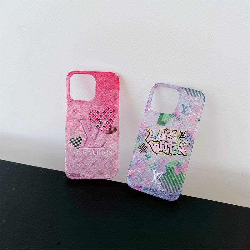 Louis Glitter iPhone Case