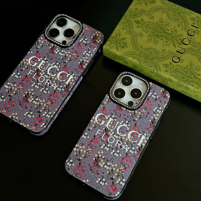 GG Flora Diamond Camera iPhone Case