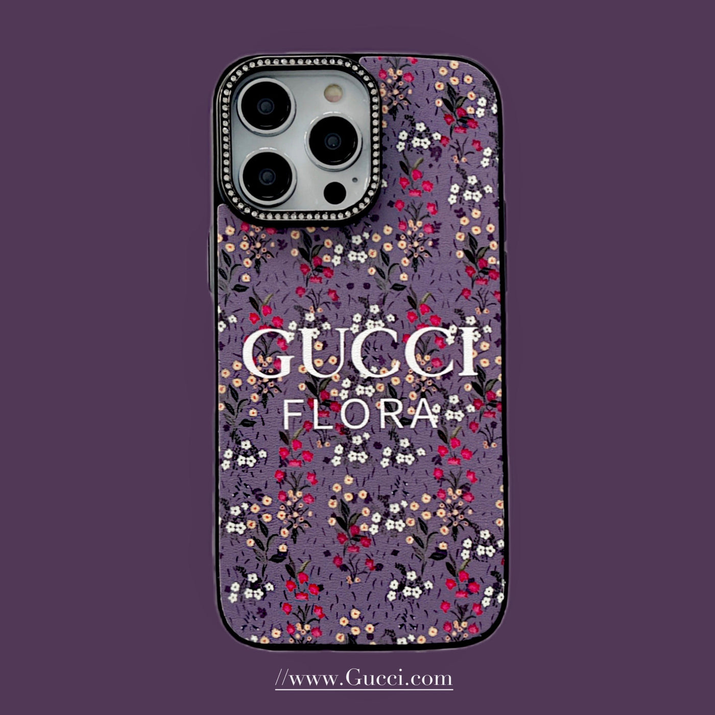 GG Flora Diamond Camera iPhone Case