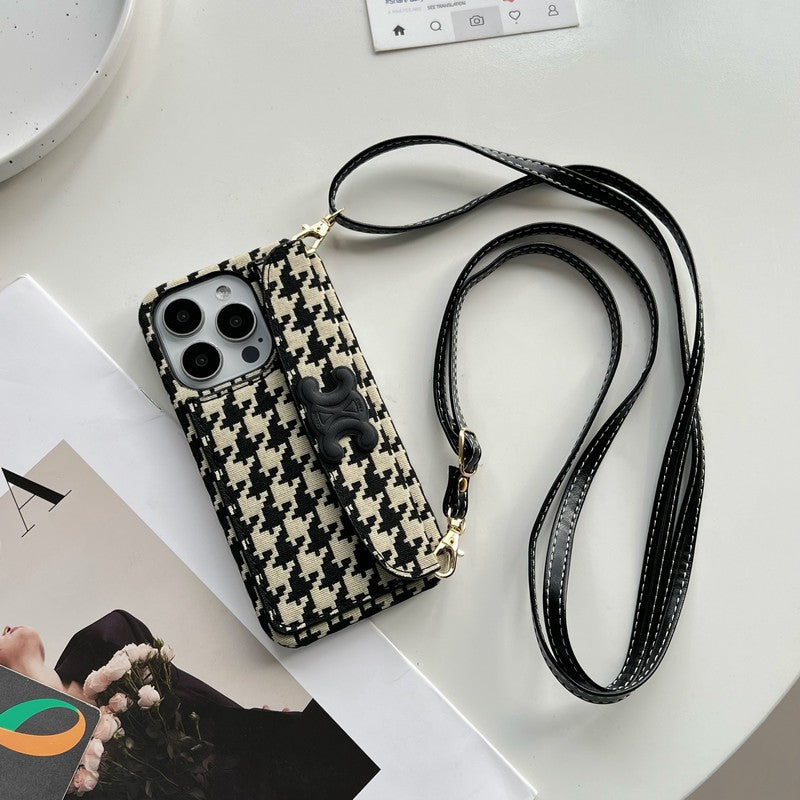 CE Side Card Bag Chain iPhone Case