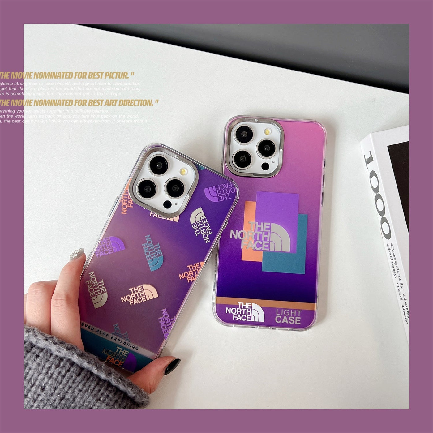 TNFace Purple Laser iPhone Case