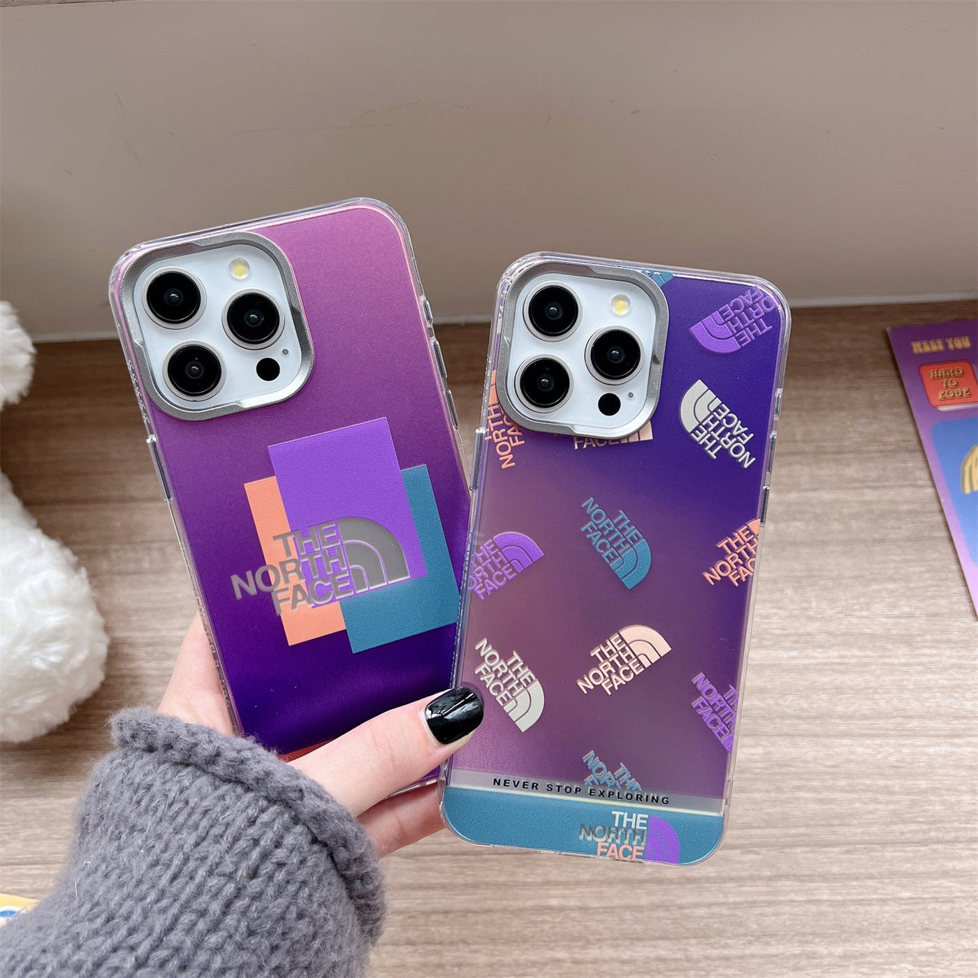 TNFace Purple Laser iPhone Case