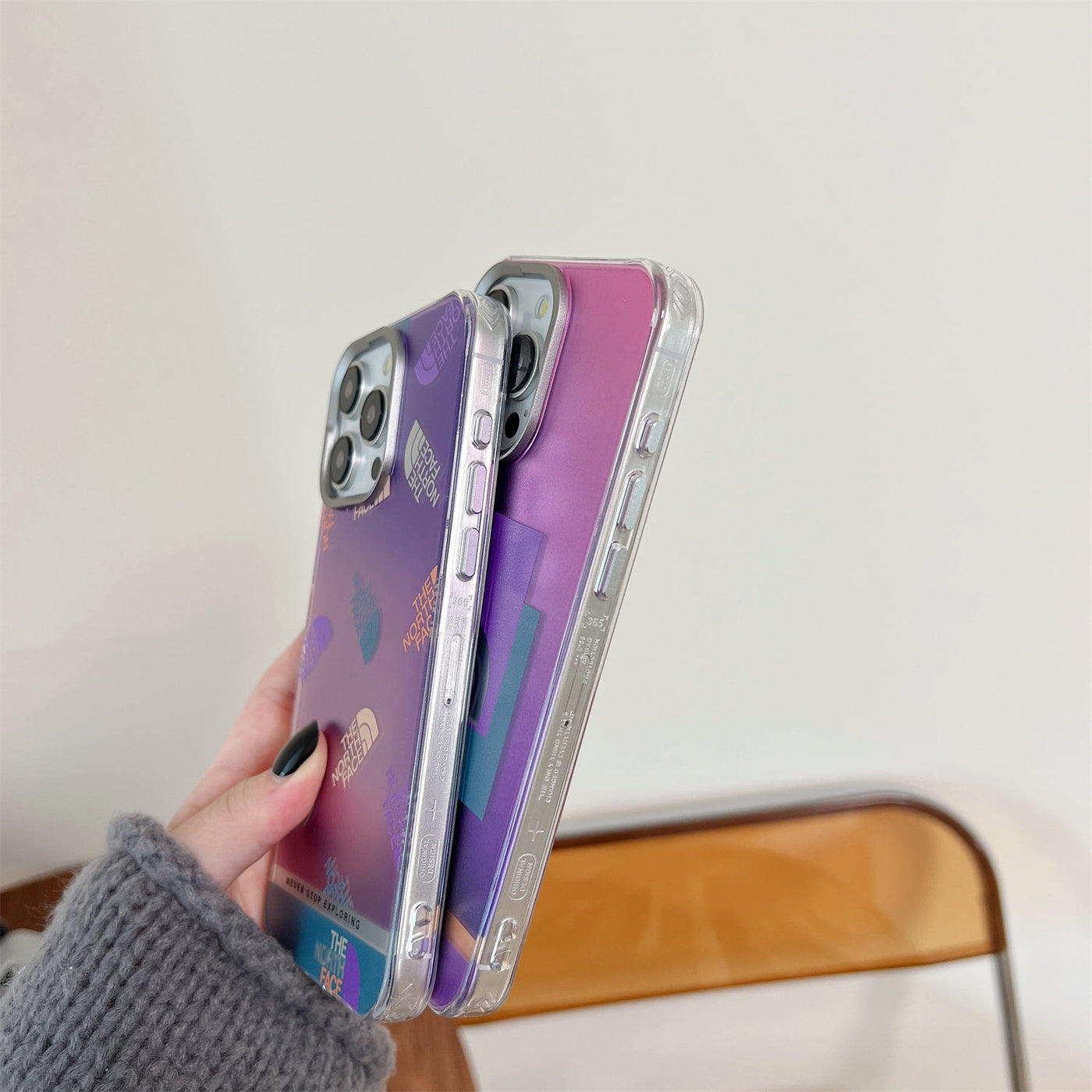 TNFace Purple Laser iPhone Case