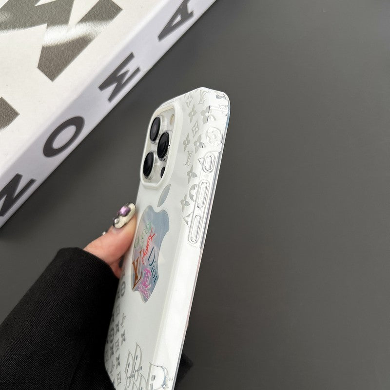 Louis CD GG CC White iPhone Case