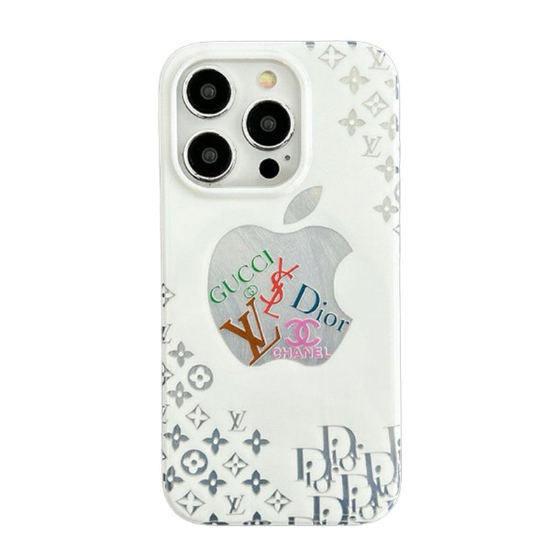 Louis CD GG CC White iPhone Case