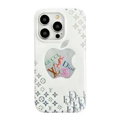 Louis CD GG CC White iPhone Case