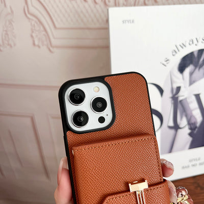 H Card Bag Scarves Leather iPhone Case