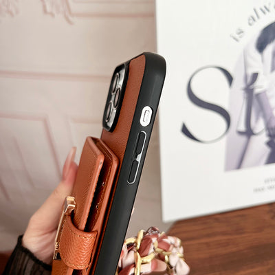 H Card Bag Scarves Leather iPhone Case