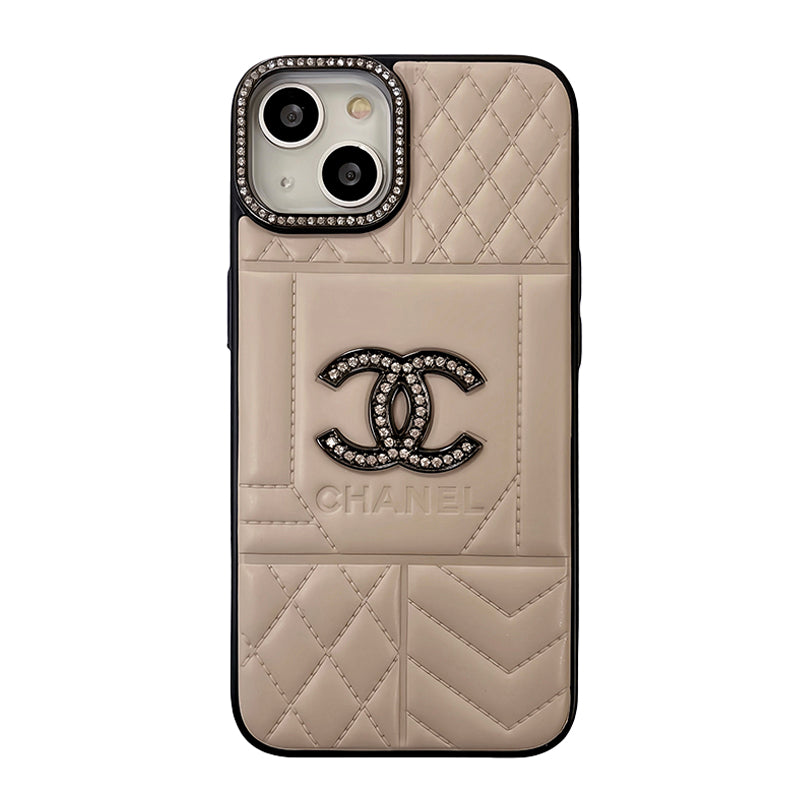 iPhone Case - CHANEL Rhombus Leather Case