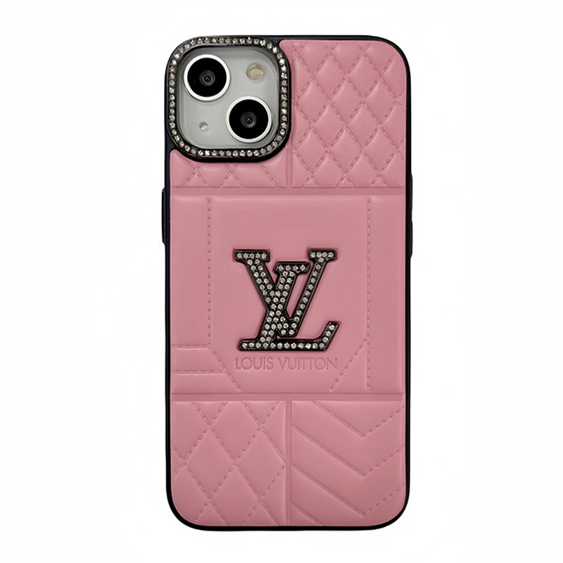 iPhone Case - Louis Vuitton Rhombus  Leather Case