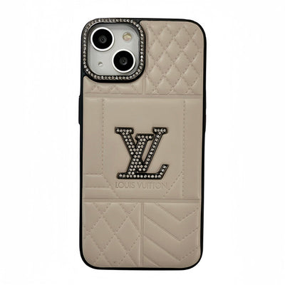 iPhone Case - Louis Vuitton Rhombus  Leather Case