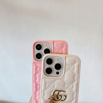GG Leather Color iPhone Case