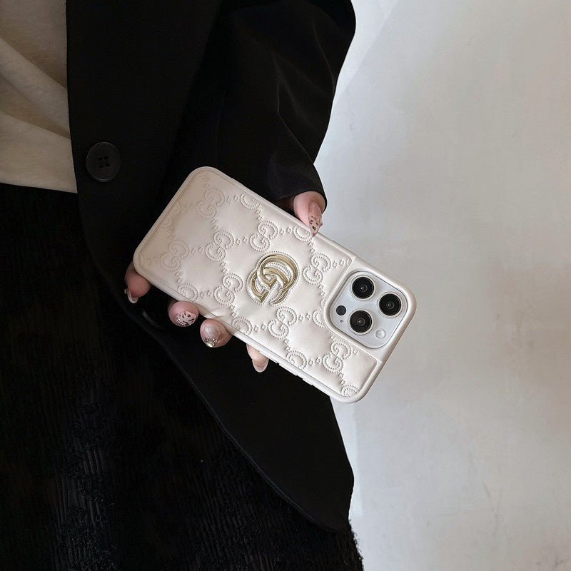 GG Leather Color iPhone Case
