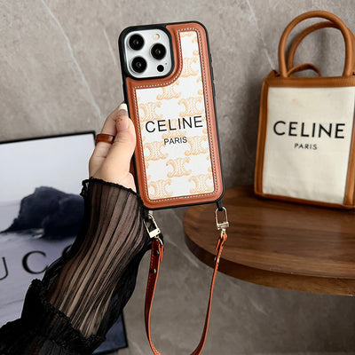 CE Hand Holder Leather iPhone Case