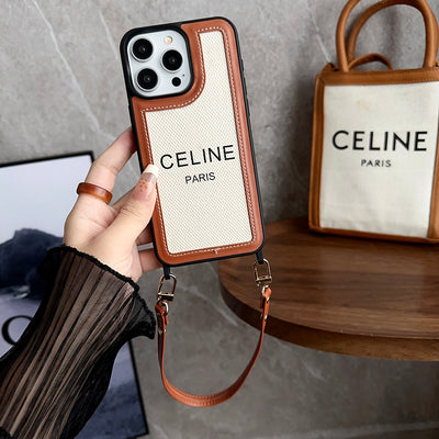 CE Hand Holder Leather iPhone Case