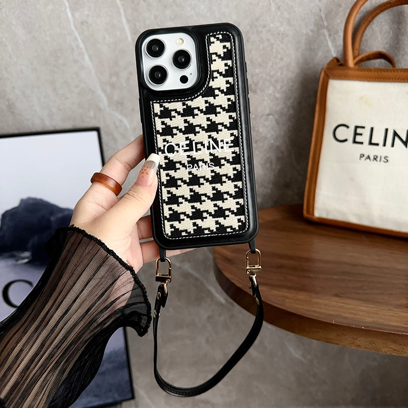 CE Hand Holder Leather iPhone Case