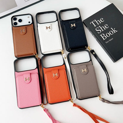 Herm Leather Hand Chain iPhone Case