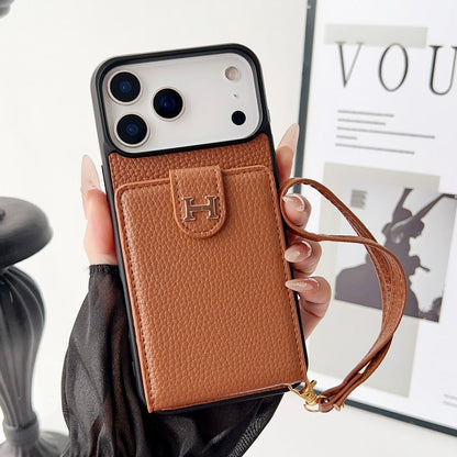 Herm Leather Hand Chain iPhone Case
