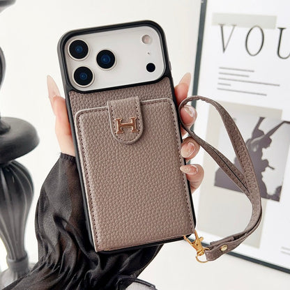 Herm Leather Hand Chain iPhone Case