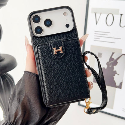 Herm Leather Hand Chain iPhone Case