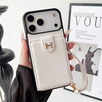 Herm Leather Hand Chain iPhone Case