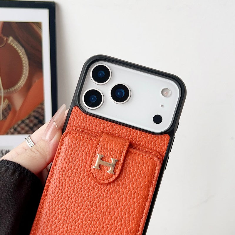 Herm Leather Hand Chain iPhone Case
