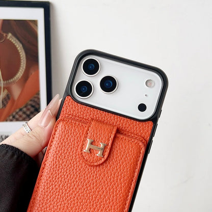 Herm Leather Hand Chain iPhone Case