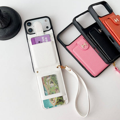 Herm Leather Hand Chain iPhone Case