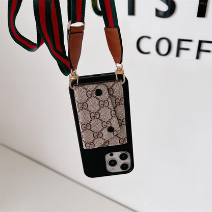 GG Card Holder Crossbody iPhone Case