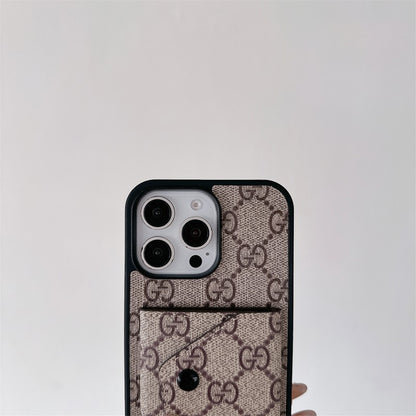 GG Card Holder Crossbody iPhone Case