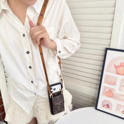 Louis GG Crossbody Chain Card Bag iPhone Case