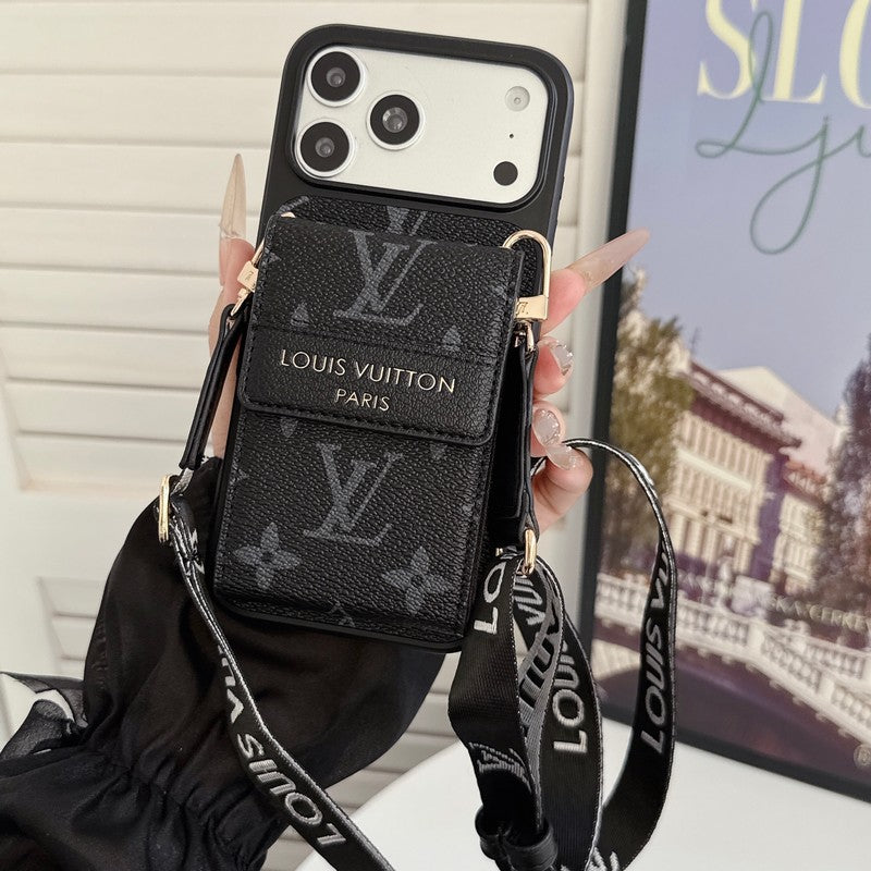 Louis GG Crossbody Chain Card Bag iPhone Case