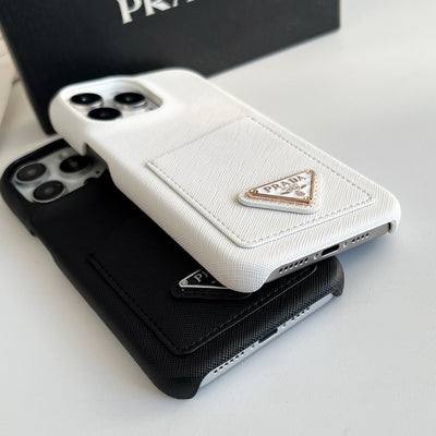 Pra Black & White Card Bag iPhone Case