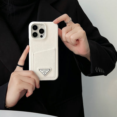 Pra Black & White Card Bag iPhone Case