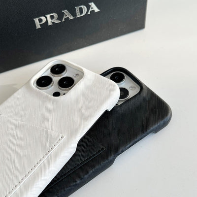 Pra Black & White Card Bag iPhone Case