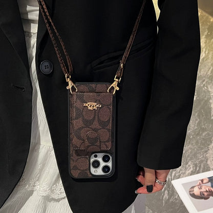 Coa Color Card Bag Crossbody iPhone Case