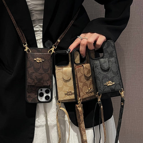 Coa Color Card Bag Crossbody iPhone Case