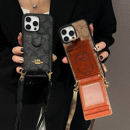 Coa Color Card Bag Crossbody iPhone Case