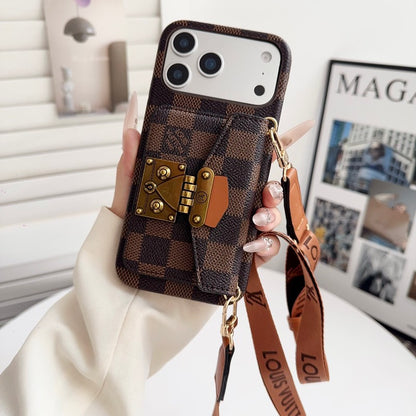 Louis GG Crossbody Chain iPhone Case