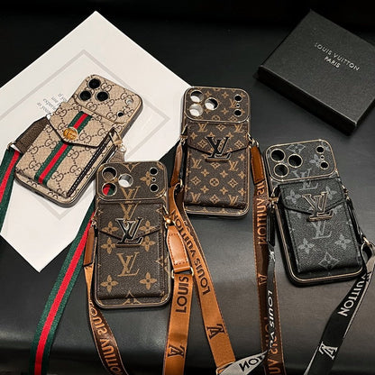 Louis Card Bag Crossbody iPhone Case