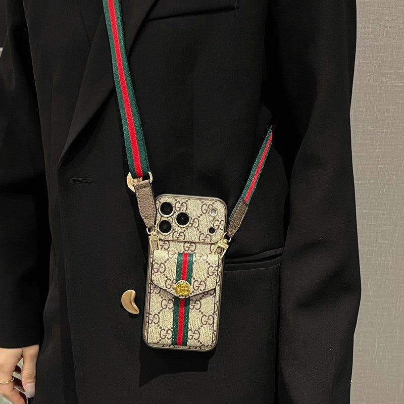 Louis Card Bag Crossbody iPhone Case