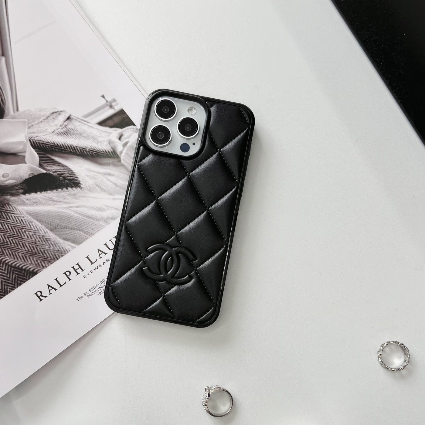 CC Leather iPhone Case