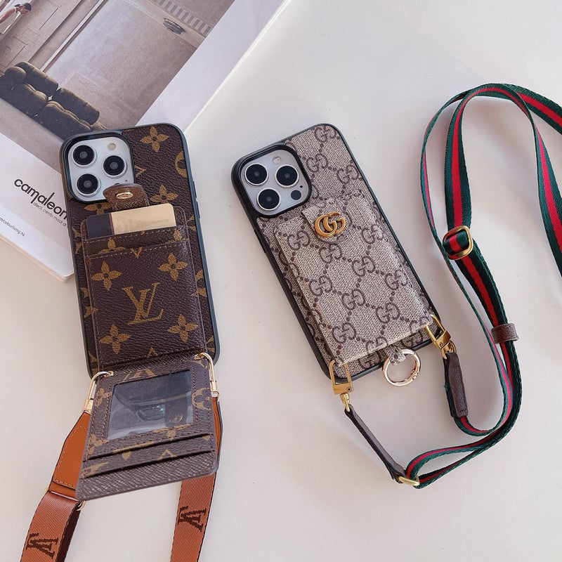 Louis Card Bag Classic Chain iPhone Case