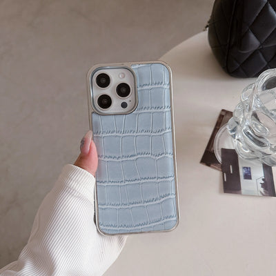 Crocodile Leather Pattern Color iPhone Case