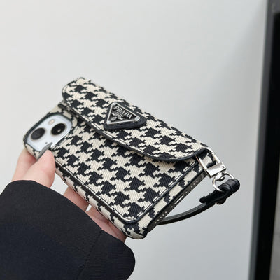 Pra Houndstooth Chain iPhone Case