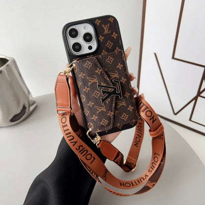 Lou Card Holder Color Crossbody iPhone Case