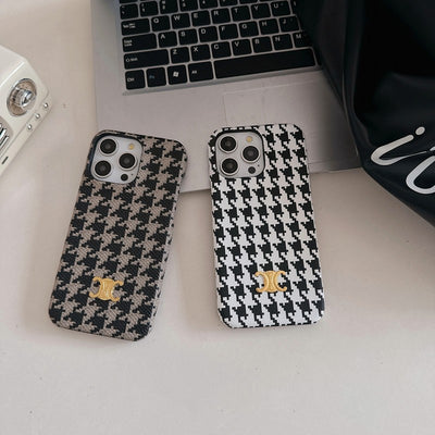 CE Houndstooth iPhone Case