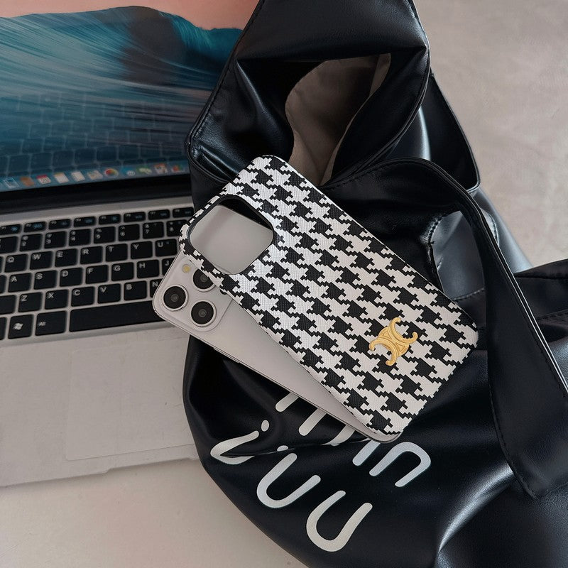 CE Houndstooth iPhone Case