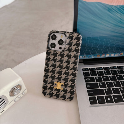 CE Houndstooth iPhone Case