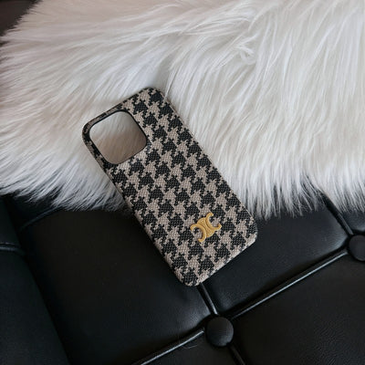 CE Houndstooth iPhone Case